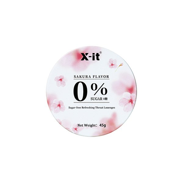 X-it Sugar-free Refreshing Throat Lozenges(Sakura Flavor) 45g