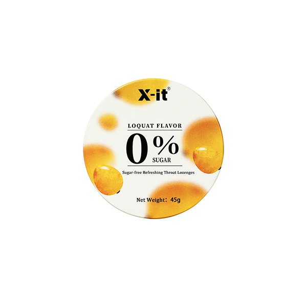 X-it Sugar-free Refreshing Throat Lozenges(Loquat Flavor) 45g